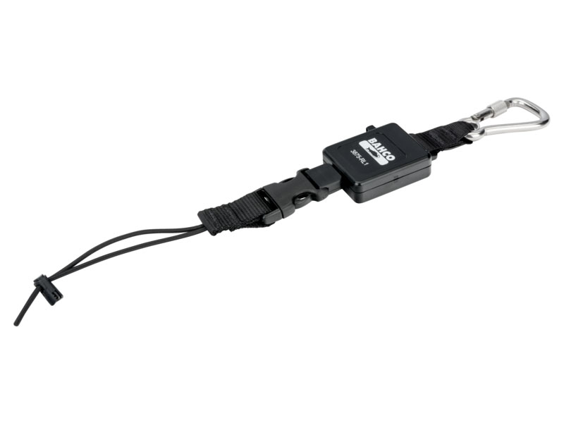 BAHCO 3875-RL1 - Retractable Lanyard with Fixed Carabiner 0.9 kg 1 m ...