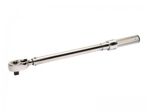 BAHCO 7455-300 - Mechanical Adjustable Click Torque Wrench with 1/2" Square Drive Fixed Ratchet Head and Marked Scale 60 N.m-300 N.m