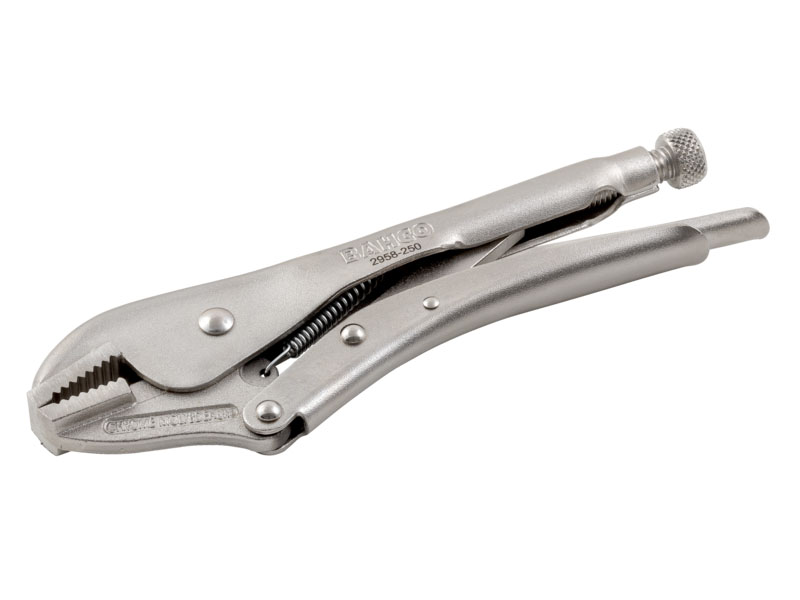 BAHCO 2958-250 - Grip Locking Pliers with Straight Jaws 235 mm - Red ...