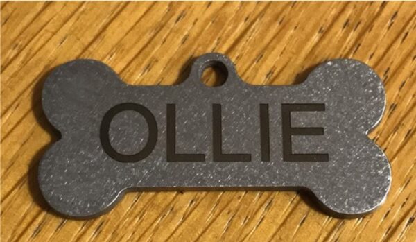 Ollie Dog Tag with Bespoke Laser Engraving